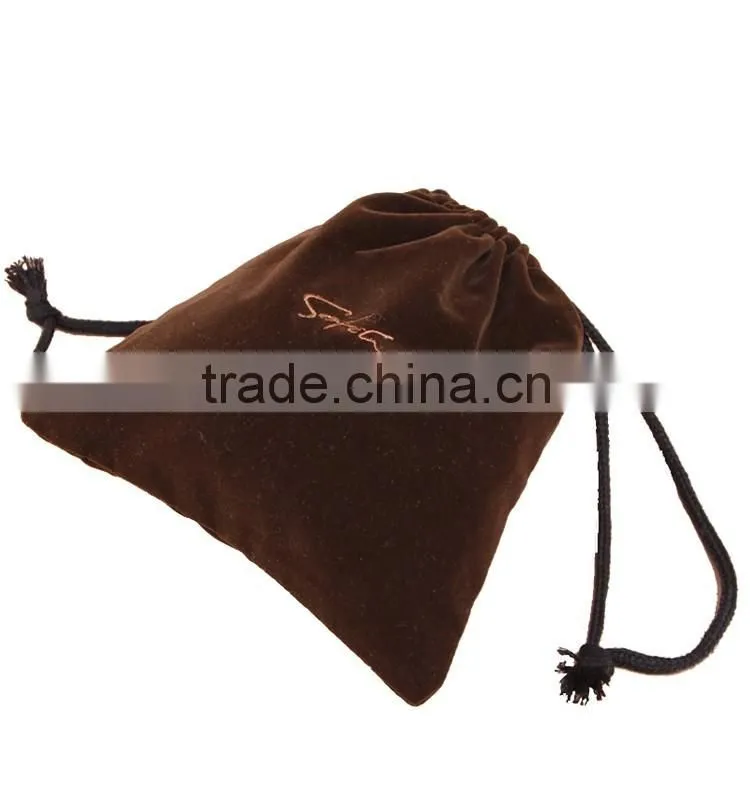 customized velvet drawstring bag