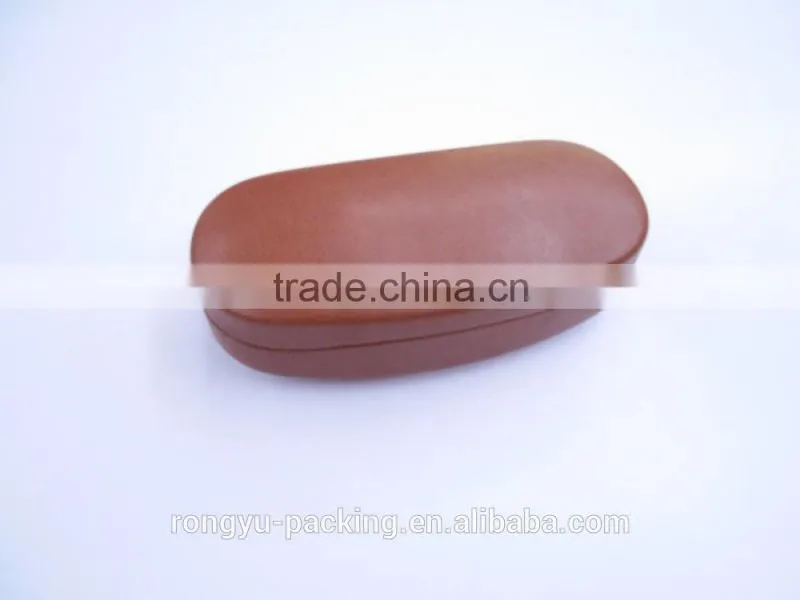 hard shell iron reading PU leather glasses case