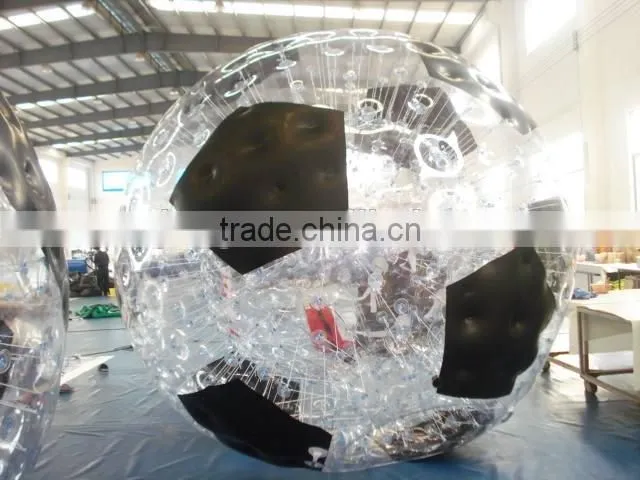 Black inflatable soccer ball Zorb ball inflatable zorb ball for sale