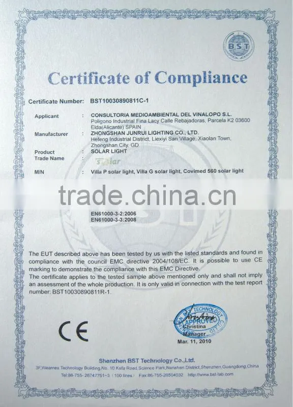 Approved all-in-one solar spot light solar flood light (JR-PB001)