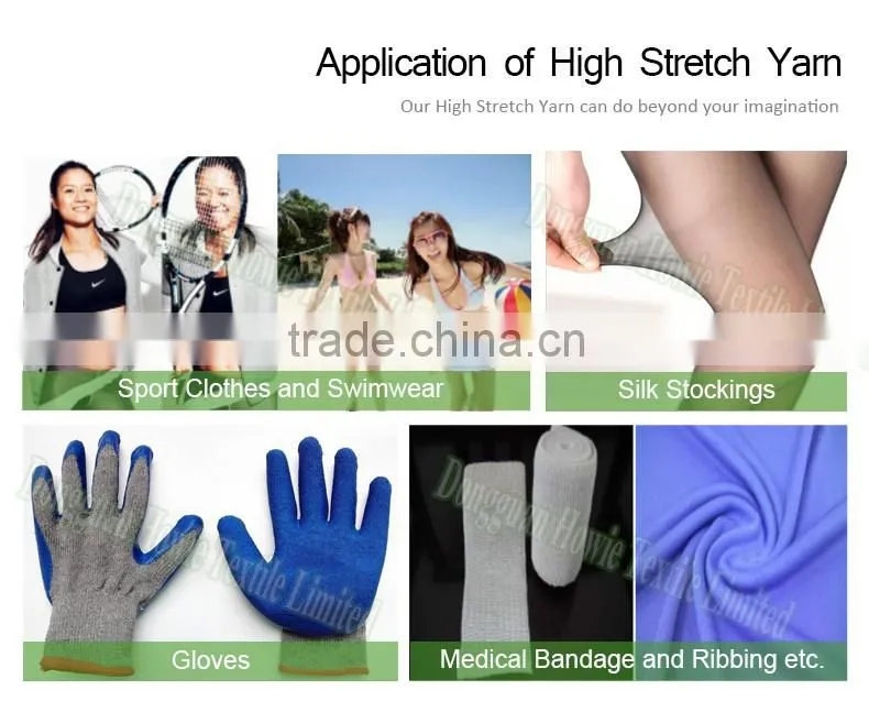 100% nylon 6 dty high stretch raw white filament DTY yarn