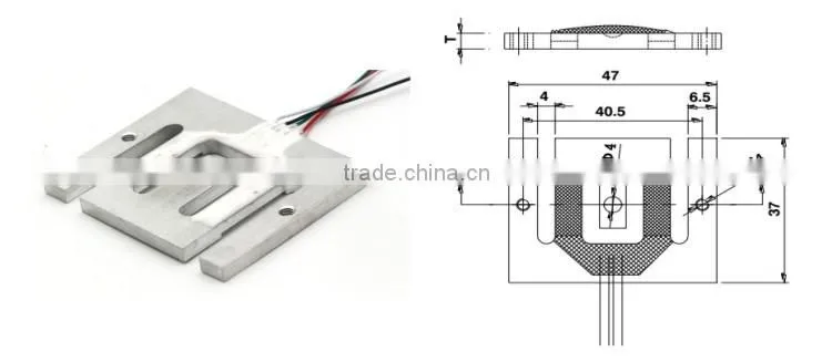 GPB205 low profile small baby scales loadcell 5kg