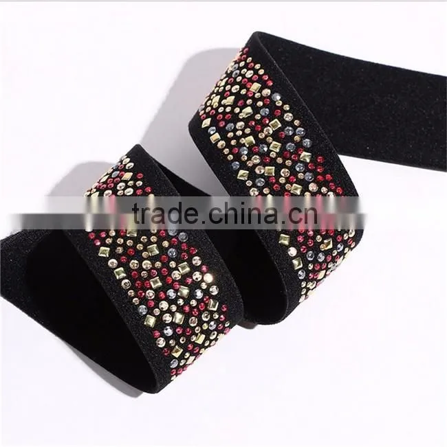 Wholesale Elastic Band With Rhinestones