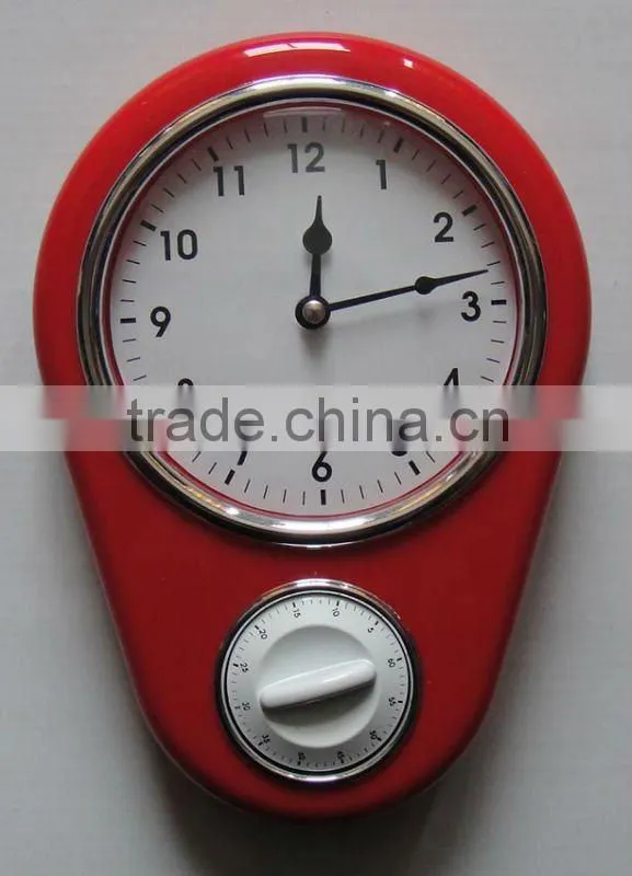 Wall clock with timer