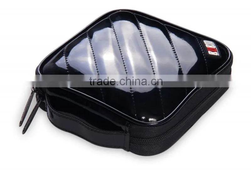 2015 Fashion BUBM PU Leather Black CD DVD Case Wholesale