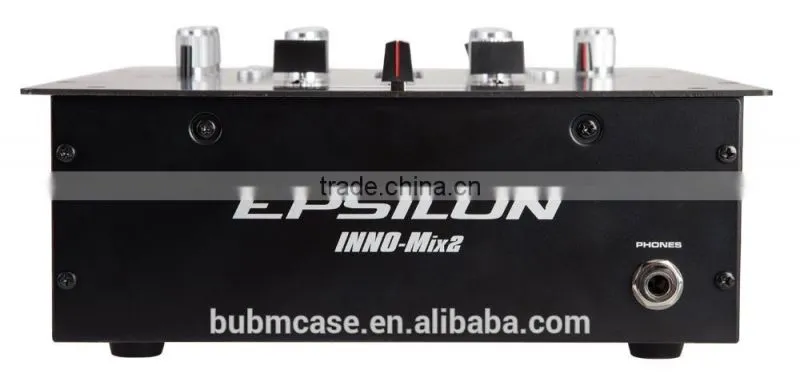 Factory Price EPSILON INNO MIX 2 channel SCRATCH DJ mixer with Balance TRS 1/4 Master Outputs & 1/4 Headphone Input
