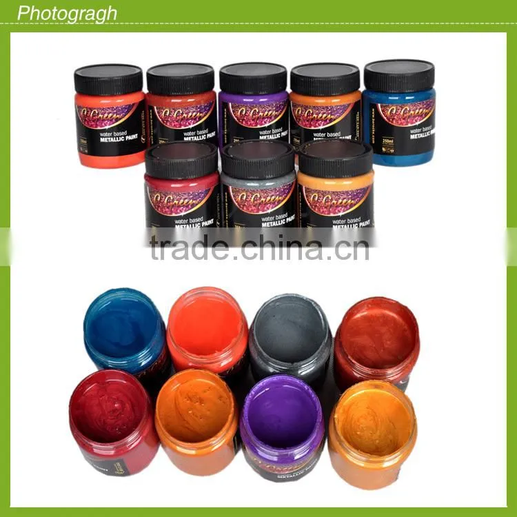 Water based washable Metallic Paint/metal paint with OEM/private label acrylic paint