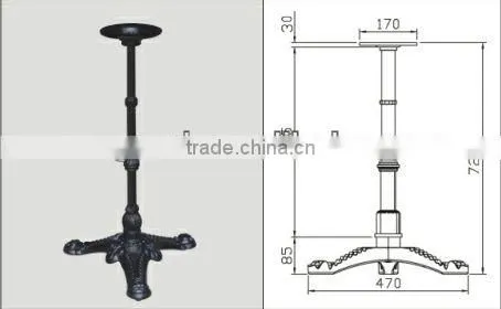 good cast iron coffee table leg OA088
