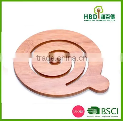 New design bamboo trivet wholesale