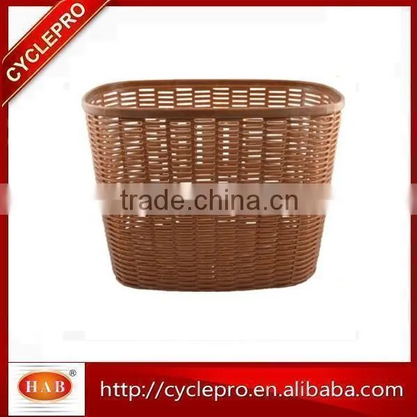 Colorful Bigger bicycle Plastic Front basket/city plastic bike basket/city
