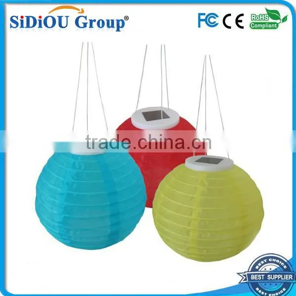 nylon solar power led lantern garden lantern