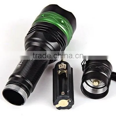 ultrafire brightest t6 c8 green led hunting flashlight