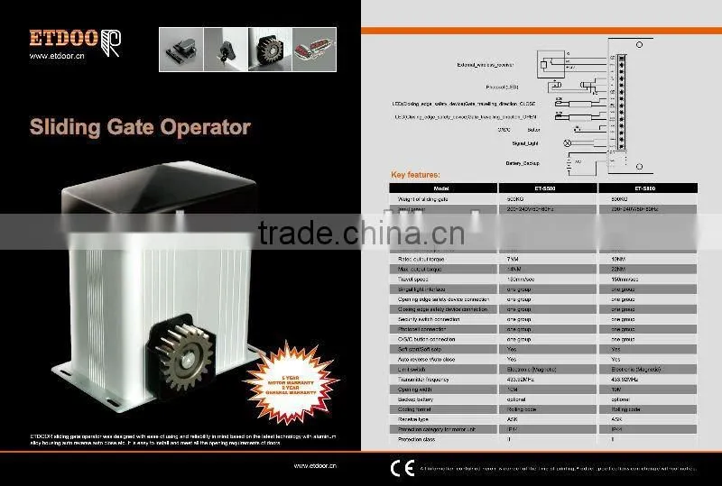 Sliding gate opener