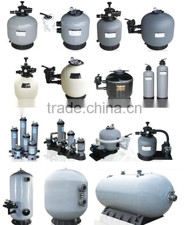 swimming pool water pump in pumpcartridge aquatic sand filter/paper pleated filter cartridge for pre-filtration