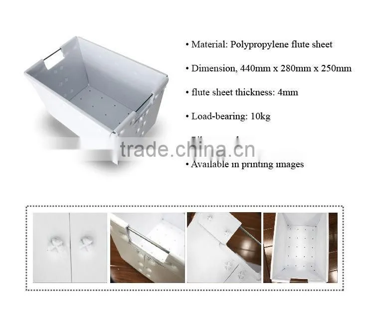 2-10mm Fluted Plastic corrugated Sheet box