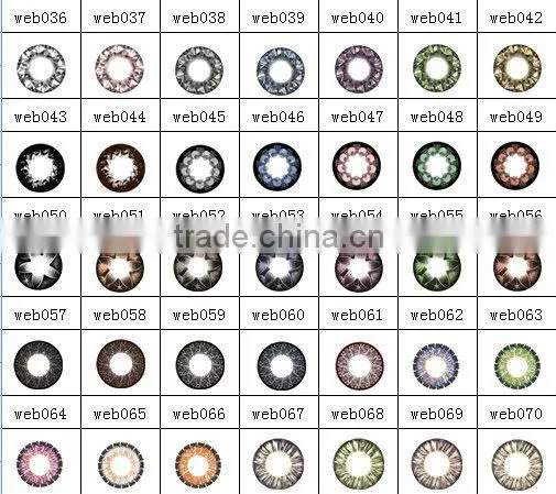 Eye catching deep black eyes color contact lens M003/appealing and soft tinted contact lens/wholesale price comfort lenses