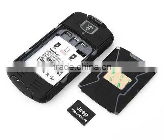 J6 Smartphone IP68 MTK6592 Octa Core 2GB 8GB 5.0 Inch HD Screen 3000mAh