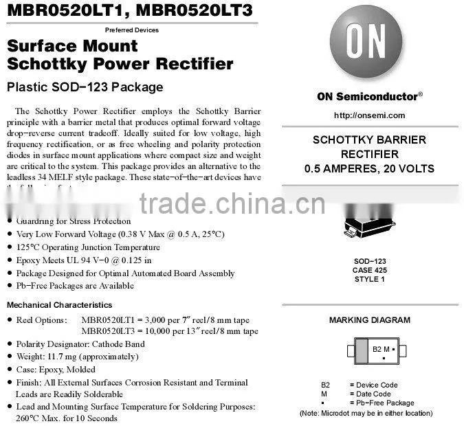 Triode MBR0520LT1G