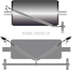 Wear abrasion ceramic belt cleaner