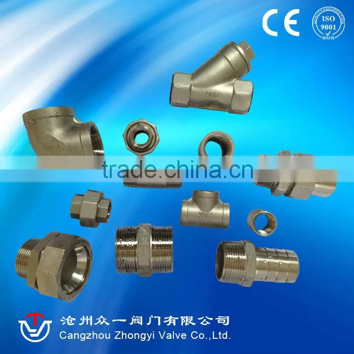 Standard 304,201 stainless steel threaded pipe fittings