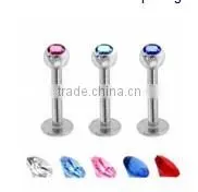 the internal threaded Monroe piercing jewelry monroe lip ring & labret ring