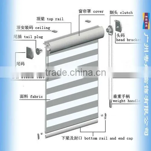 Comfortable Rainbow Sheer Polyester Blinds