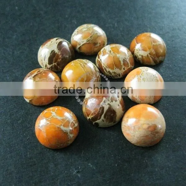 12mm round orange imperial jasper cabochon beads,gemstone pendant cabochon stone beads set for earrings,rings,necklace 4110021
