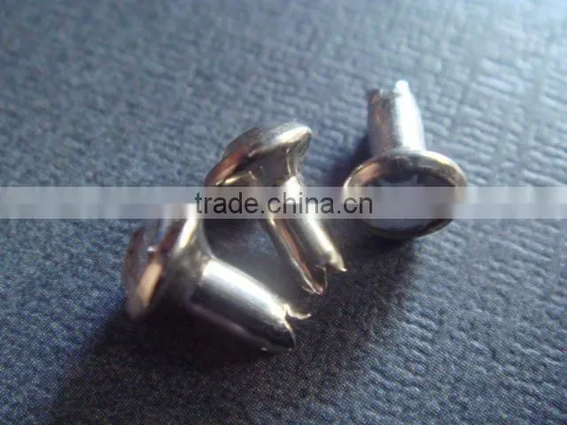 fashion Shoe decoration factory price Nickle free white and Lead free brass stone Nail