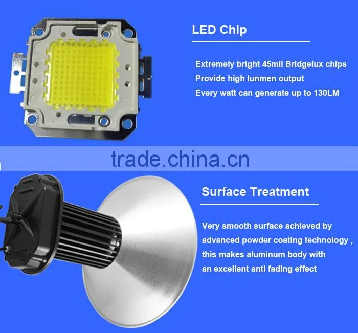 IP65 Waterproof 2Pins European Plug LED 70W High Bay Fixture