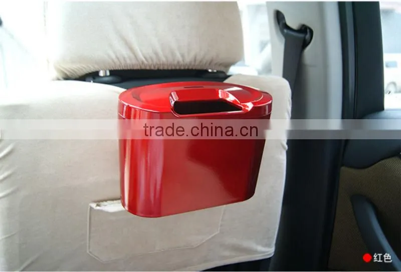 2014 hot selling all black waste bin for cars (FH-AB001)