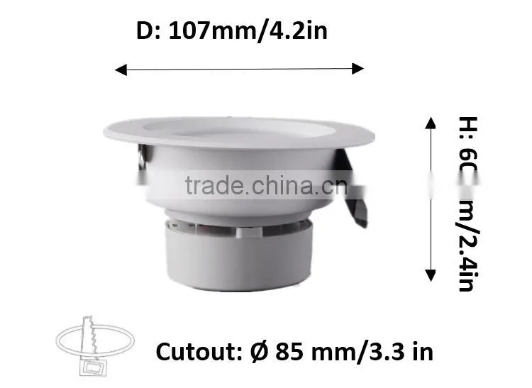 SMD led downlight / Ceiling decoration for hotel / Rohs led lighting