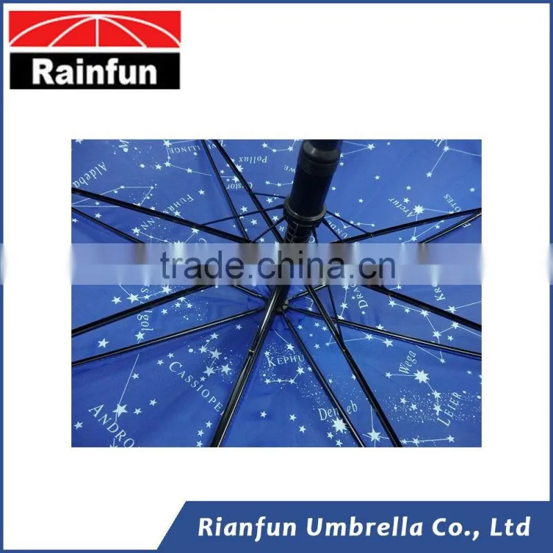 Customized design print solar double canopy umbrella