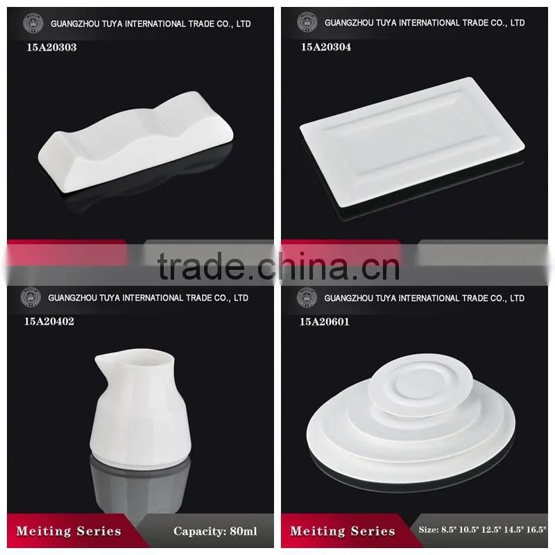 Beautiful high white wholesale ceramic dinner sets