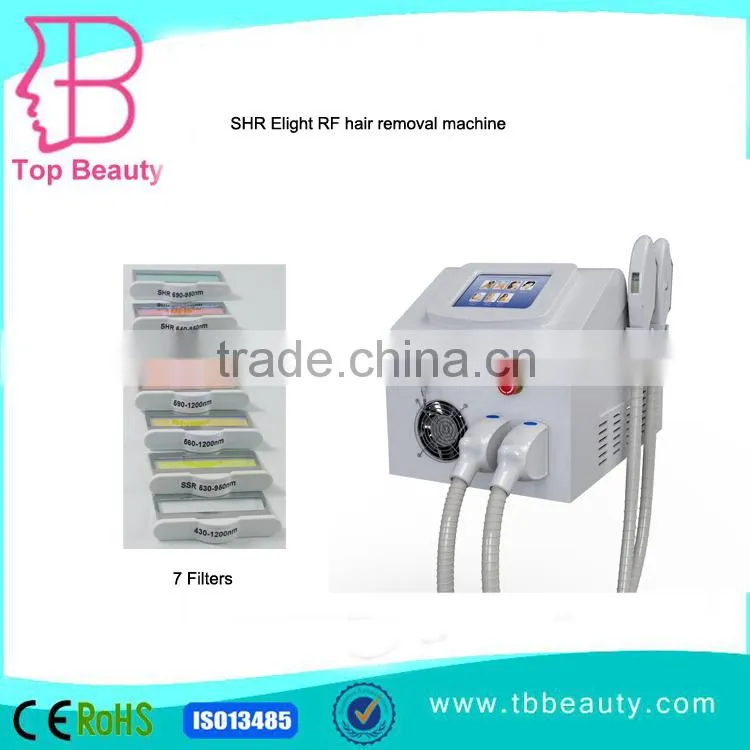 2017 ipl and laser machine for hair removal skin rejuvenation with 3 handles