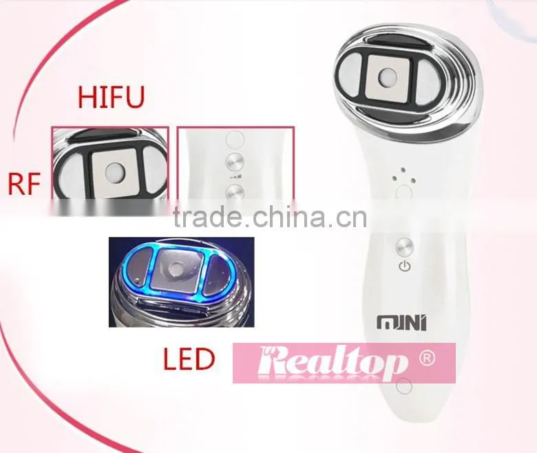 Mini Hifu Scalpel Rejuvenation RF Face Lifting Skin Tightening Anti Wrinkle Hifu High Intensity Focused Ultrasound Beauty Device