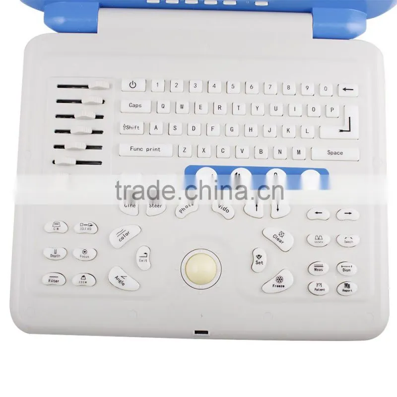 Portable Full Digital Color Doppler Ultrasound Scanner Diagnostic System 2 Probe with convex probe and transvaginal probe