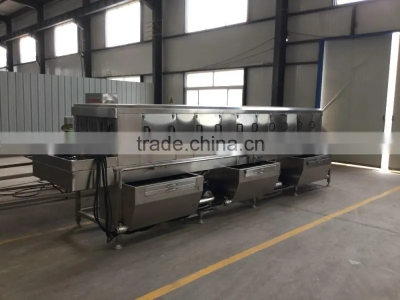 Automatic plastic tray/basket washing machine cleaning machine