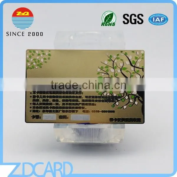 Customized Engrave Credit Card Size Stainless Steel Business Card