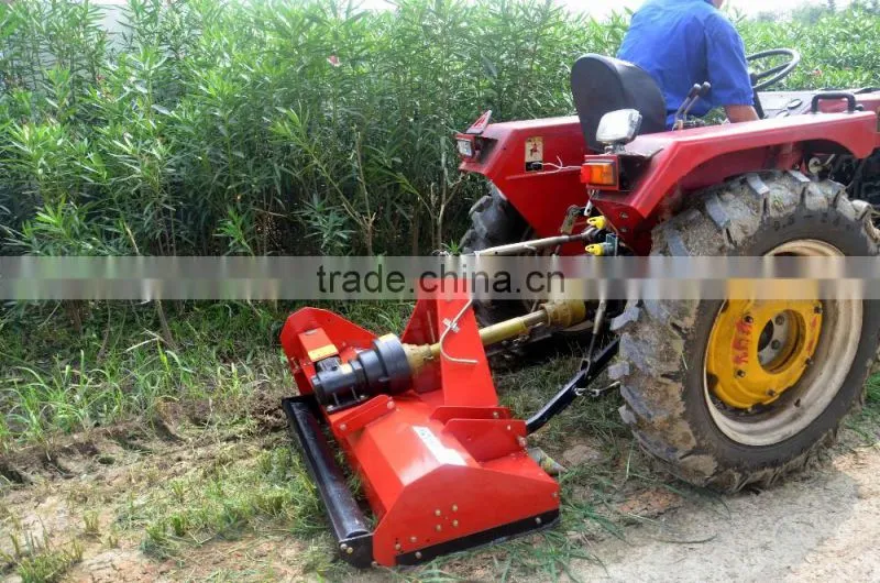 Agricultural tractor 3 point linkage flail mower