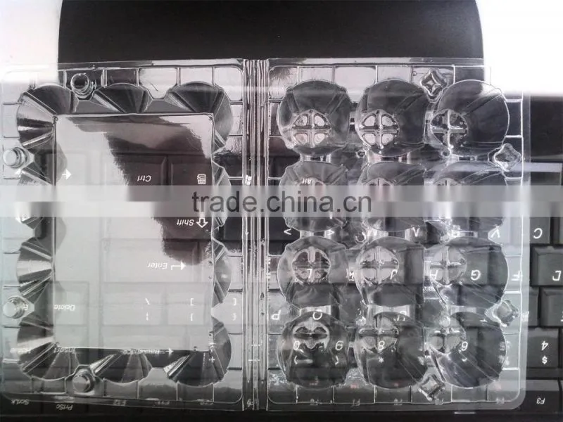 12 Quail eggs clear pet plastic egg carton/quail egg trays/packing quail egg trays