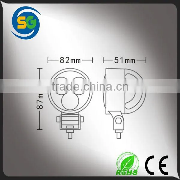 High Lumens Auto 9w Led Work Light