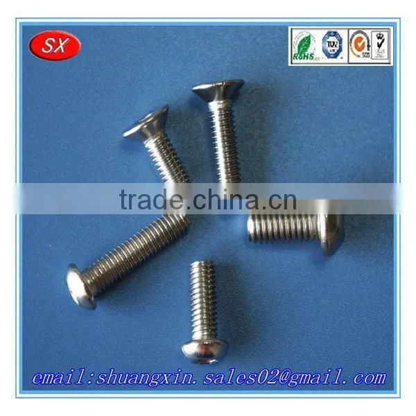 Custom and precision stainless steel/carbon steel zinc/nickel plated countersunk bolts 8.8,countersunk head bolt