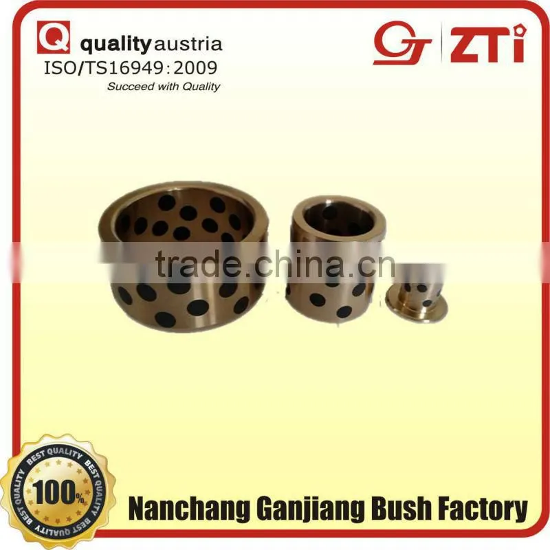 solid-lubricating bronze graphite bush