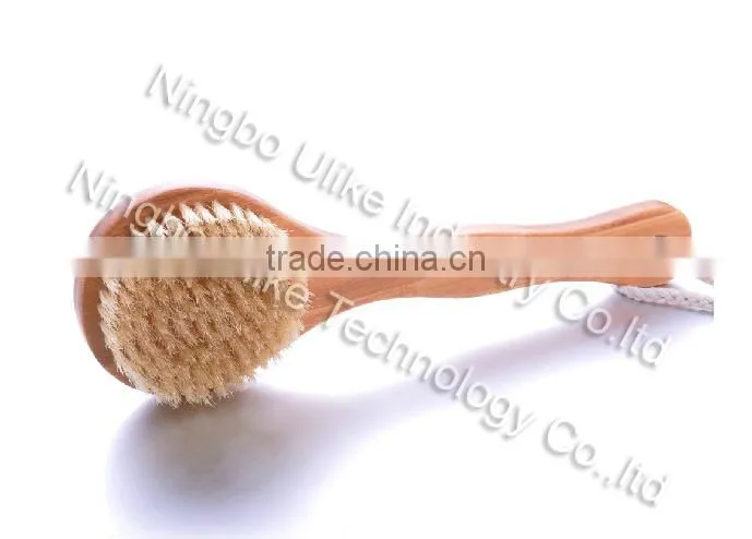 Bristle short handle bamboo/wooden bath brush