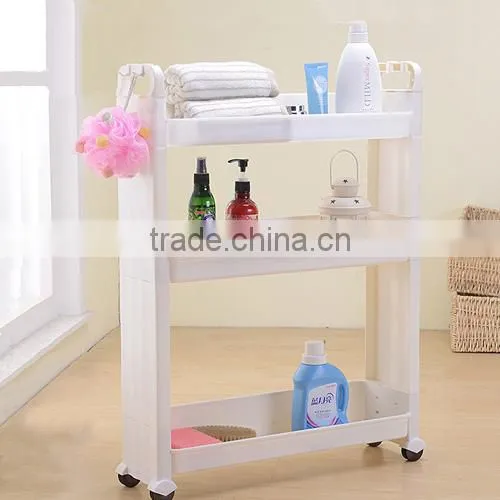 removable corner storage rack with wheels-2 layers
