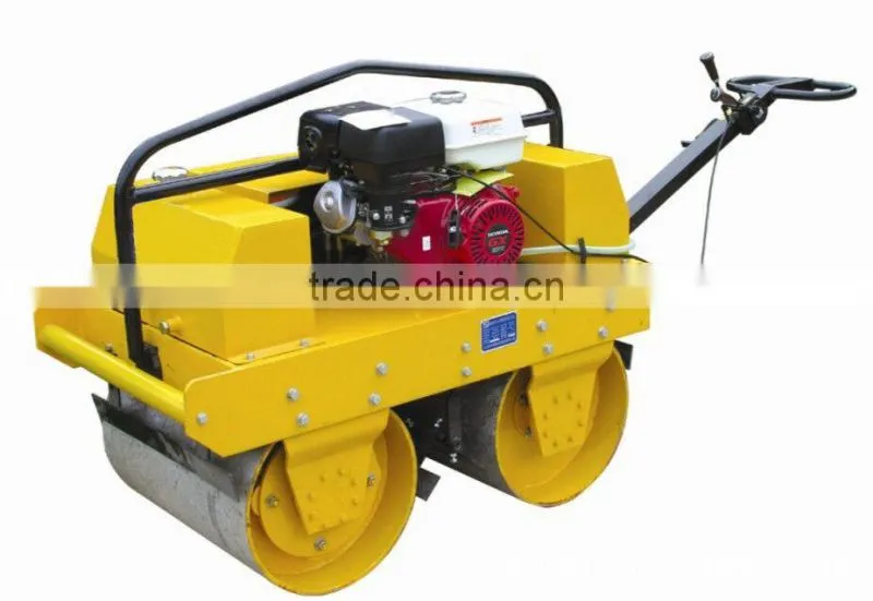 YLS600 walk behind double drum vibratory road roller