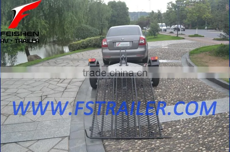 Motorcycle trailer for single motorcycle