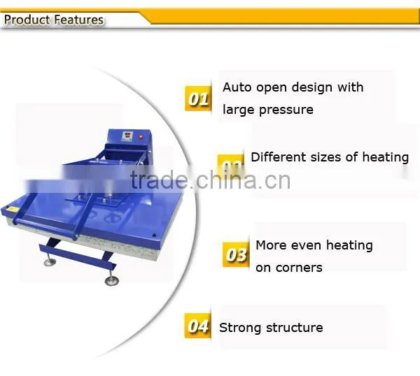Auplex FuZhou New Product Large Format Sublimation Auto Open T-shirt Heat Transfer Machine