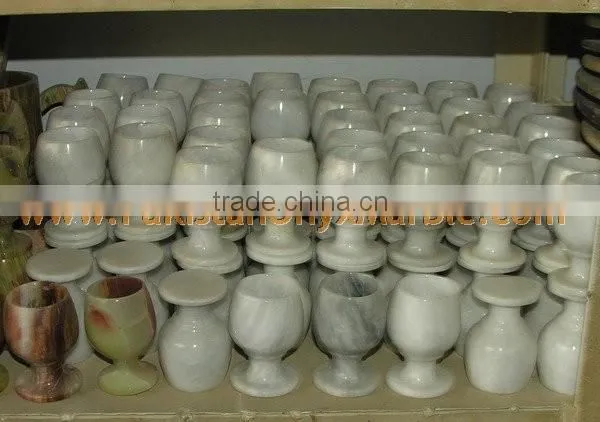 MARBLE WINE GLASSES GOBLETS