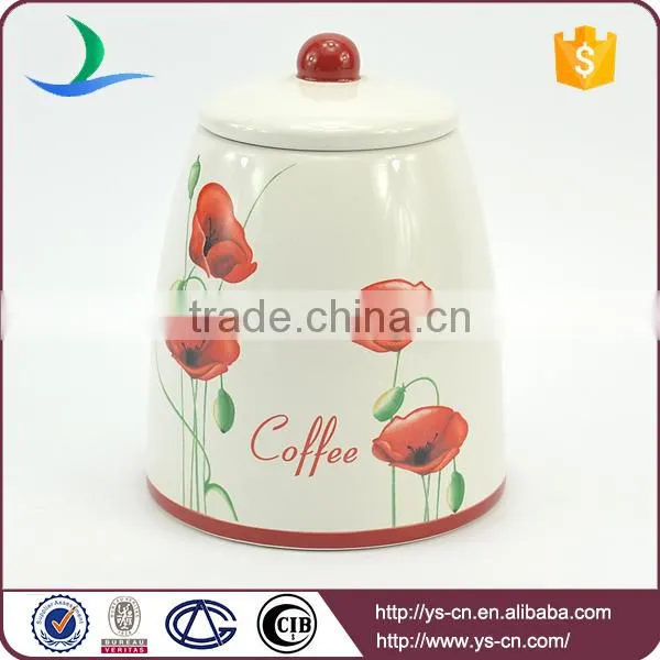 Wholesale Ceramic Tea Sugar And Coffee Canister food jar
